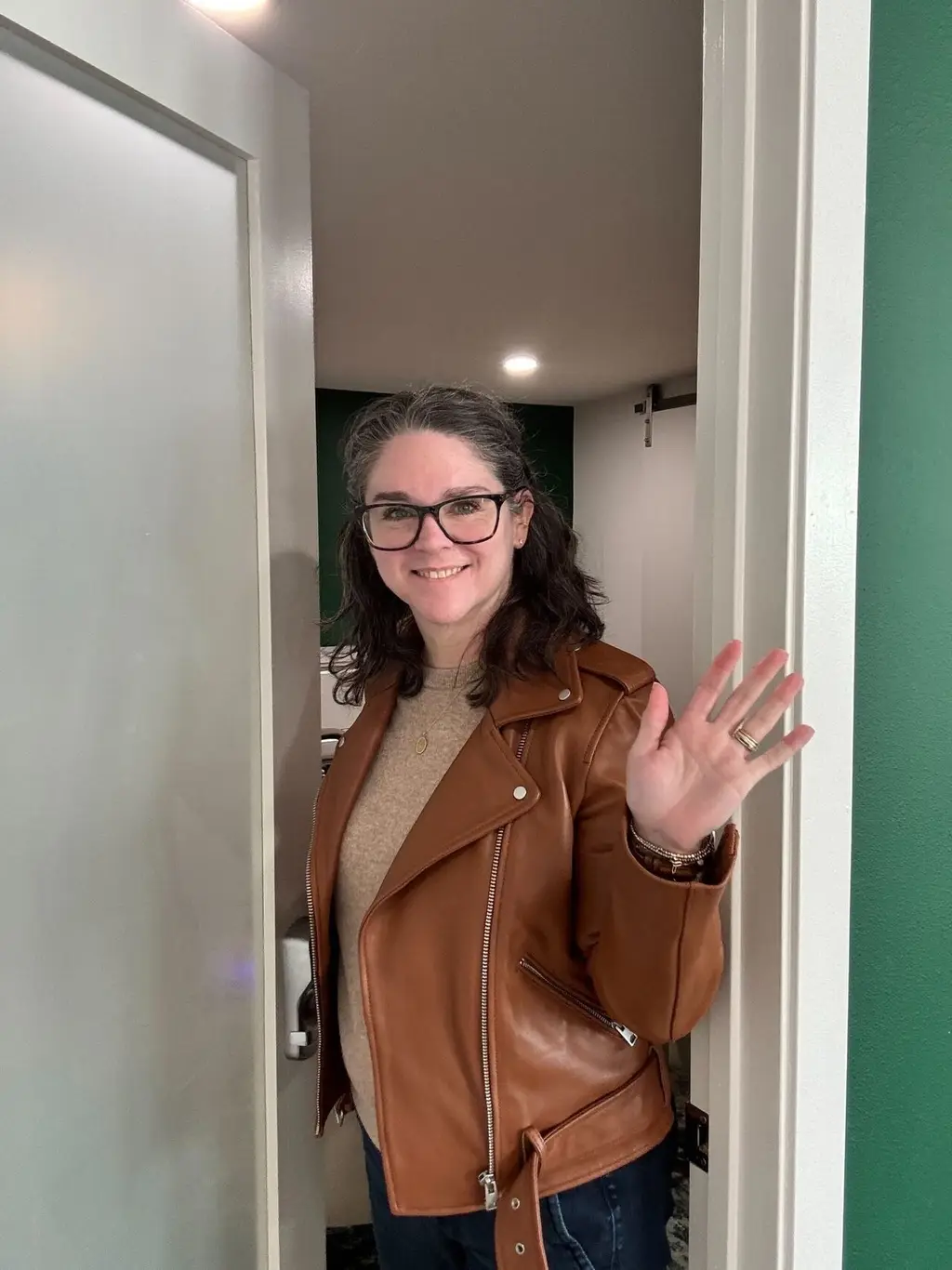 Physician welcoming a patient into an independent practice
